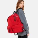 duplo acolchoado disfarçado vermelho Eastpak mochilas 484BB21 - Image 3