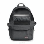 duplo acolchoado jeans preto Eastpak mochilas 484BB80 - Image 3