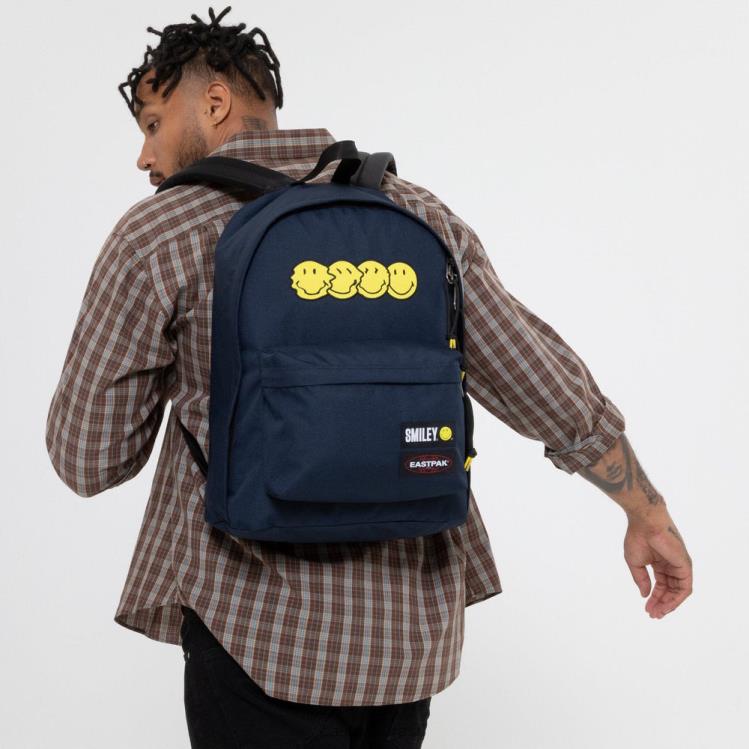 fora do escritório patch sorridente mar Eastpak mochilas 484BB11 - Image 7