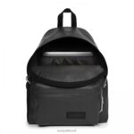 zíper acolchoado lona preta Eastpak mochilas 484BB90 - Image 2